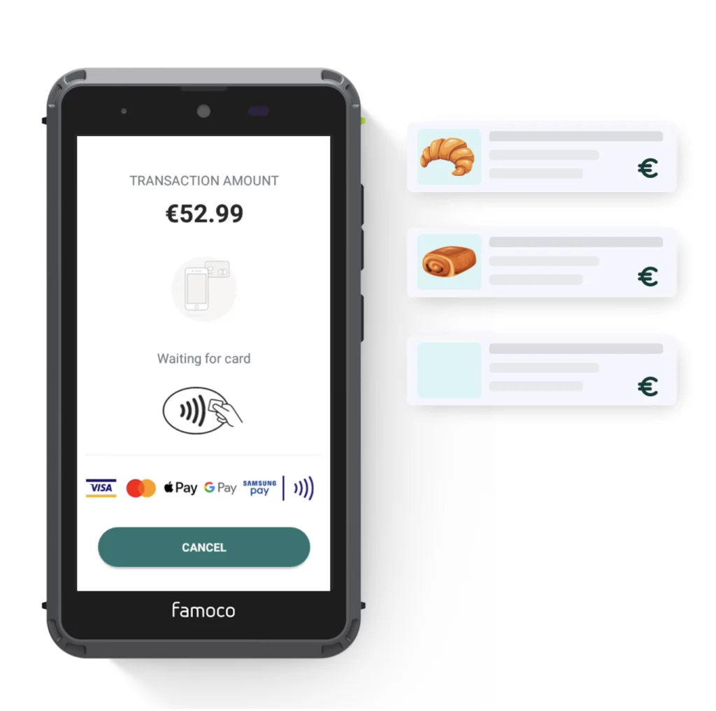 Famoco Pay SoftPOS solution for contactless payment